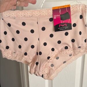 Maidenform Black Polka Dot Boyshorts